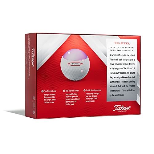 Titleist TruFeel Golf Balls - One Dozen