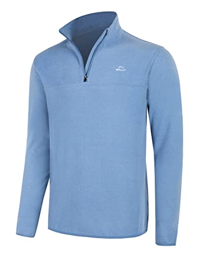 Men's Blue Golf Pullover Sweater - Lightweight