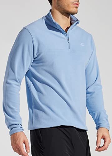 Men's Blue Golf Pullover Sweater - Lightweight