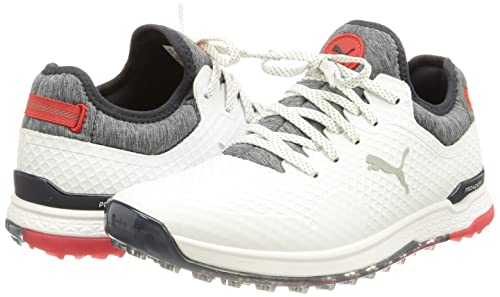 PUMA Men's Proadapt Alphacat Golf Shoe - White/Navy