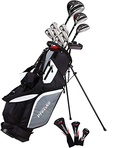 Men's M5 Golf Club Set - Driver, Wood, Hybrid, Irons, Putter, Stand Bag