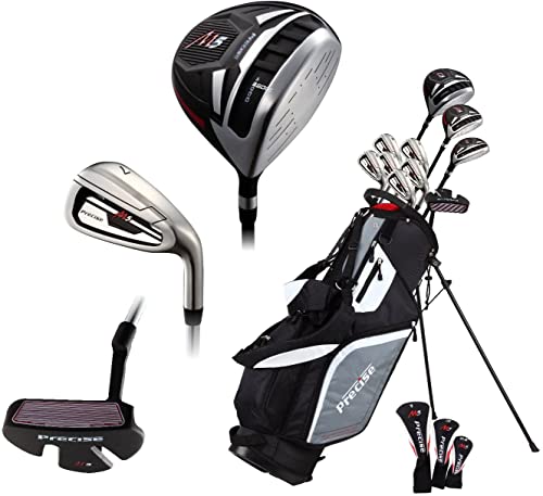 Men's M5 Golf Club Set - Driver, Wood, Hybrid, Irons, Putter, Stand Bag