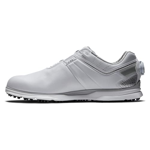 FootJoy Pro|SL Carbon Boa Golf Shoe, White/Silver, 9.5XW