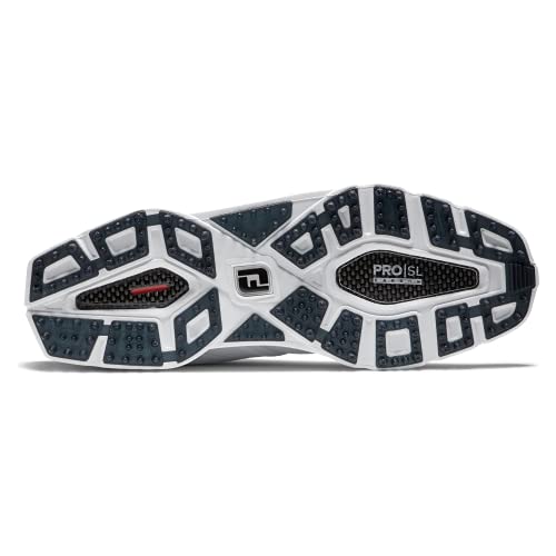 FootJoy Pro|SL Carbon Boa Golf Shoe, White/Silver, 9.5XW