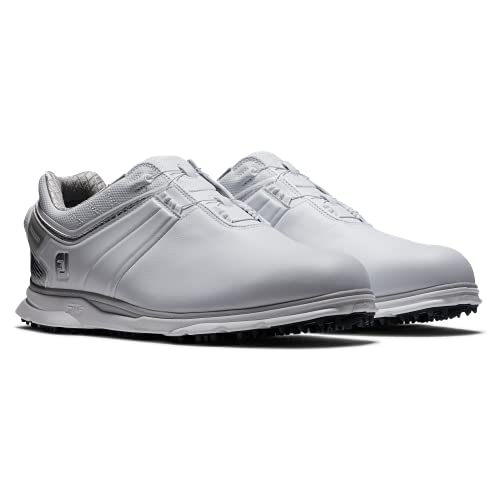 FootJoy Pro|SL Carbon Boa Golf Shoe, White/Silver, 9.5XW