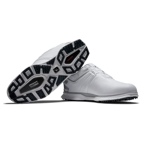 FootJoy Pro|SL Carbon Boa Golf Shoe, White/Silver, 9.5XW