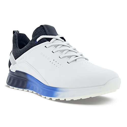 ECCO S-Three Gore-TEX Golf Shoe, White/Black, Size 11