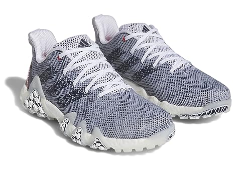 adidas Codechaos 22 Spikeless Golf Shoes, White/Navy/Red, 12