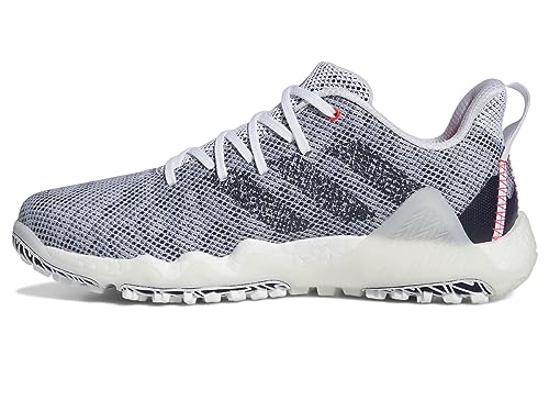 adidas Codechaos 22 Spikeless Golf Shoes, White/Navy/Red, 12