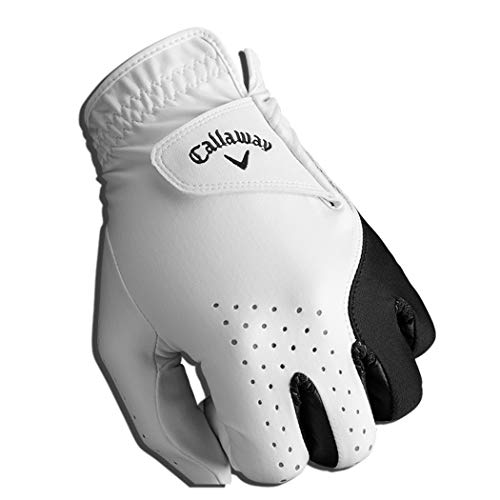 Callaway Men's Weather Spann Golf Glove (White, Medium)