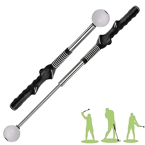 Golf Swing Training Aid with Retractable Club