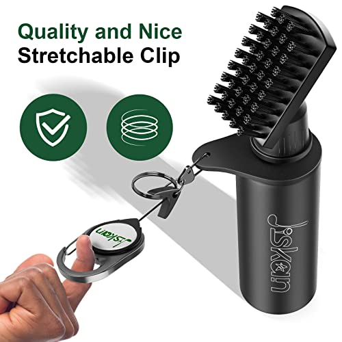 Golf Club Brush Cleaner with Retainer Clip