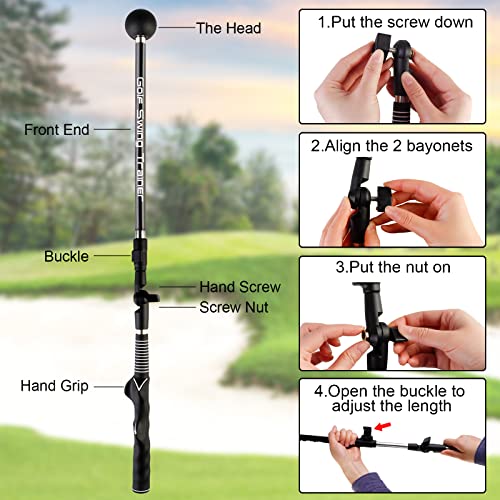 Adjustable Golf Swing Trainer for Improved Performance