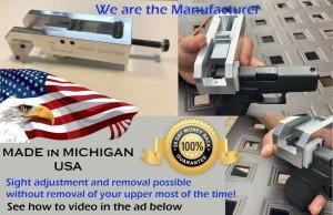 Universal Slide Sight Pusher Tool for Handguns