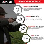 Red Handgun Sight Pusher for 1911 Glock Sig