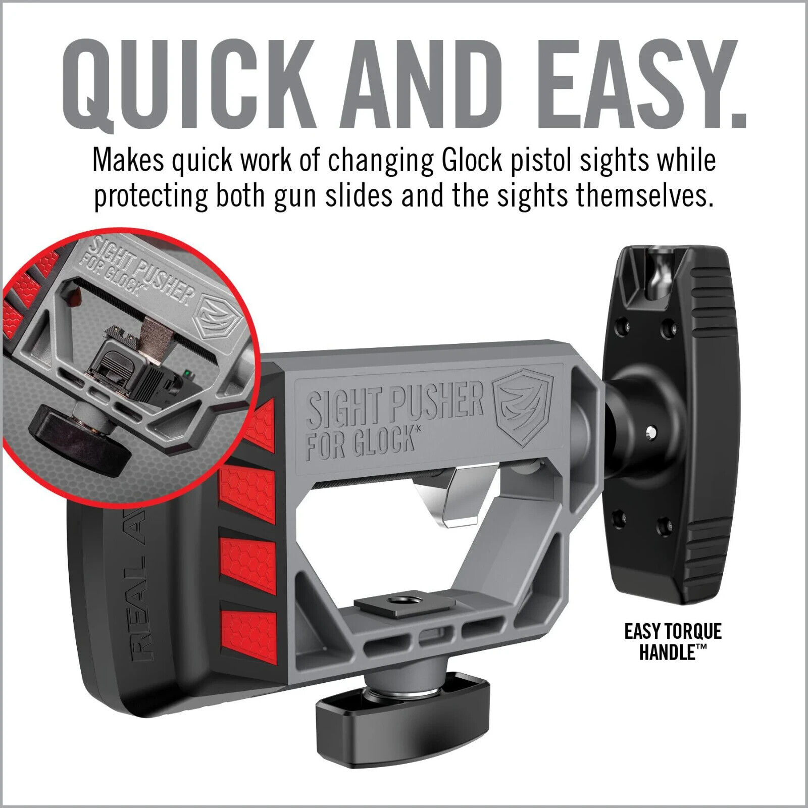 Real Avid Master Sight Pusher Tool For Glock Handguns