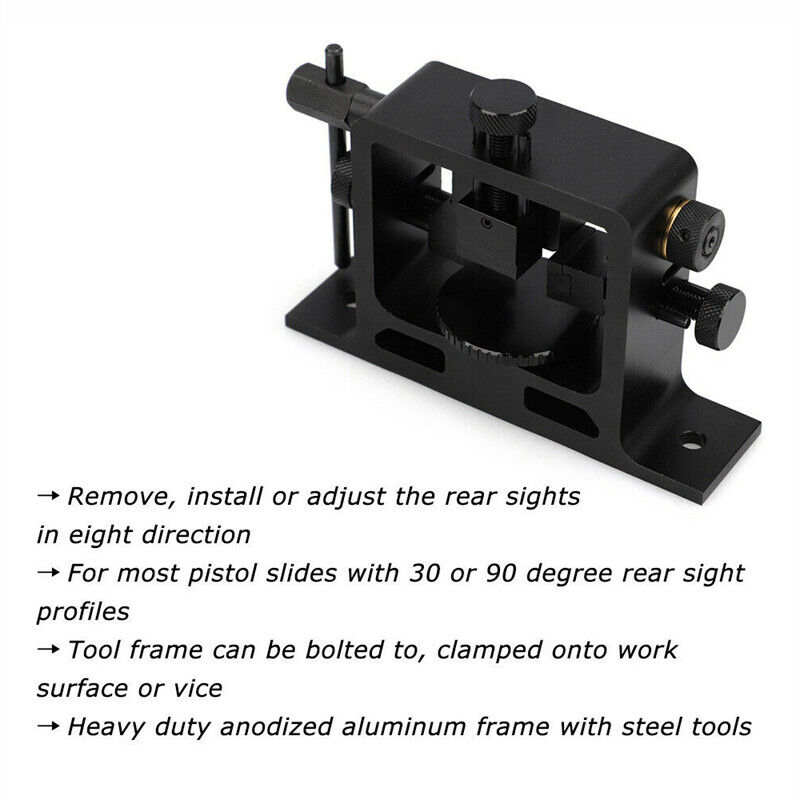 Universal Rear Sight Pusher Tool for Pistol Slides