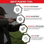 Universal Handgun Sight Pusher Tool for Glock, 1911, Sig