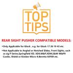 Heavy Duty Sight Pusher Tool for Glock Slides