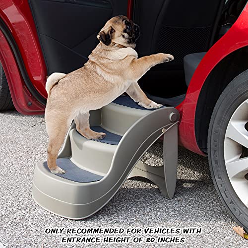 Petmaker Nonslip Foldable Dog Pet Stairs, 3 Steps, 14.5"