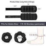 Adjustable Ankle Weights Set for Fitness Workouts