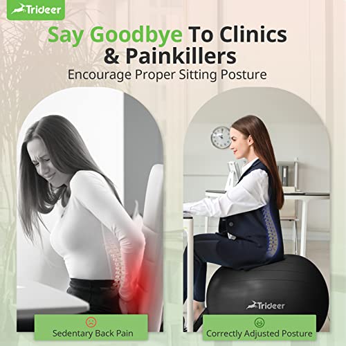 Trideer Yoga Ball for ACL Surgery Recovery, 5 Sizes