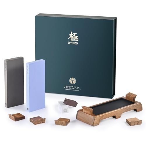 KYOKU Japanese Whetstone Sharpening Stone with Base