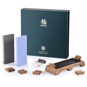 KYOKU Japanese Whetstone Sharpening Stone with Base