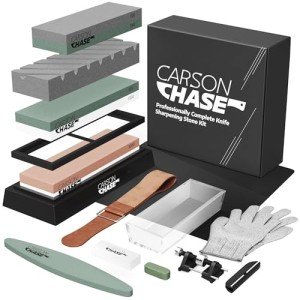 Ultimate 15-Piece Whetstone Sharpening Kit