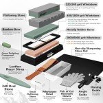 Ultimate 15-Piece Whetstone Sharpening Kit