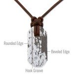 Viking Whetstone Pendant Necklace for Knife Sharpening