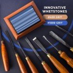 Double Grit Japanese Whetstone for Wood Tools