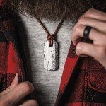 Viking Whetstone Pendant Necklace for Knife Sharpening