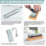 Japanese Whetstone Sharpening Kit Dual Grit 400/1000 3000/8000
