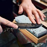 Japanese Whetstone Sharpening Stone Set with Angle Guide