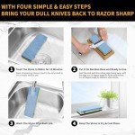 Japanese Whetstone Knife Sharpening Set 400-8000 Grit
