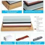 AIBOVI 4-Side Whetstone Knife Sharpening Set