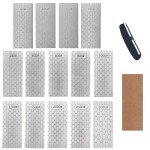 14-Piece Diamond Whetstone Kit with Angle Guide