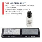 Premium Arkansas Whetstone Sharpening Set