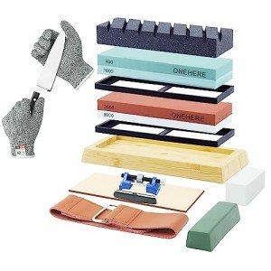 Japanese Whetstone Sharpening Stone Set with Accessories