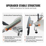 VEVOR 360° Knife Sharpener with 12 Whetstones