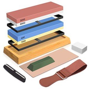 Japanese Whetstone Sharpening Stone Set – 4-Sided