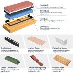 Japanese Whetstone Sharpening Stone Set – 4-Sided