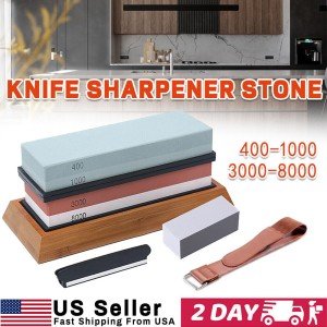 Japanese Whetstone Knife Sharpening Stone Set 9pcs