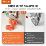 360° Rotating Knife Sharpener with 12 Whetstones
