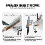 360° Rotating Knife Sharpener with 12 Whetstones