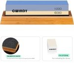 Japanese Whetstone Set, Double-Sided 1000/6000 Grit