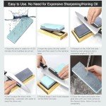 Japanese Whetstone Knife Sharpener Dual Grit 1000/6000