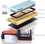 Japanese Whetstone Knife Sharpener Dual Grit 1000/6000