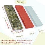 CBRIGHT 3-Piece Japanese Whetstone Set for Knives